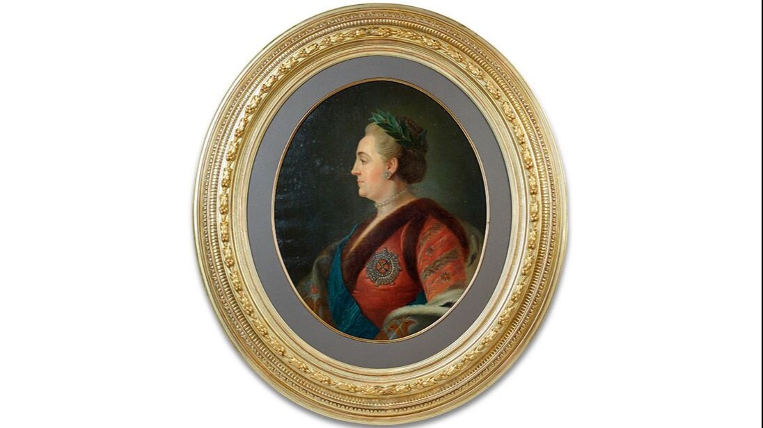 Портрет Екатерины II. Франция. Вторая половина XIX века. Холст, масло. Из собрания музея-заповедника «Коломенское»