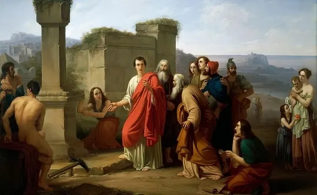 «Цицерон у гробницы Архимеда», Поль Барботти, 1853 г.