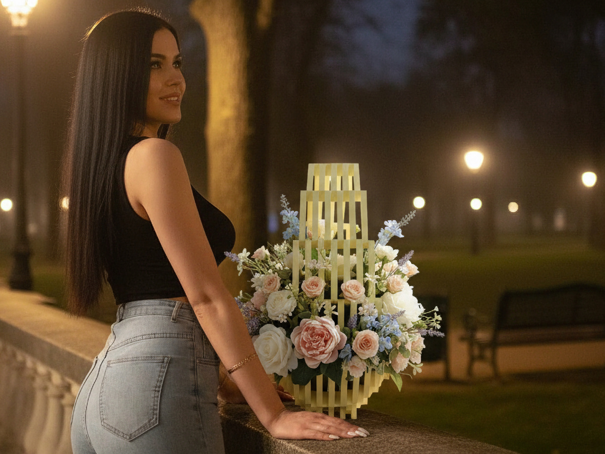 Подарок в корзине EGG