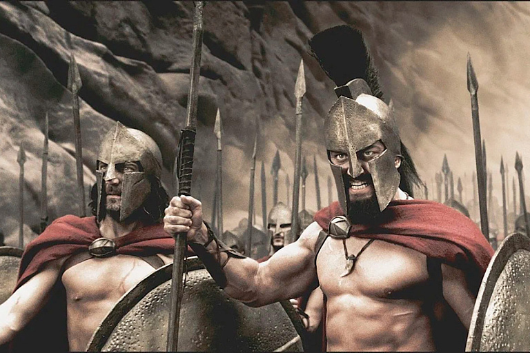 Кадр из х/ф «300 спартанцев»