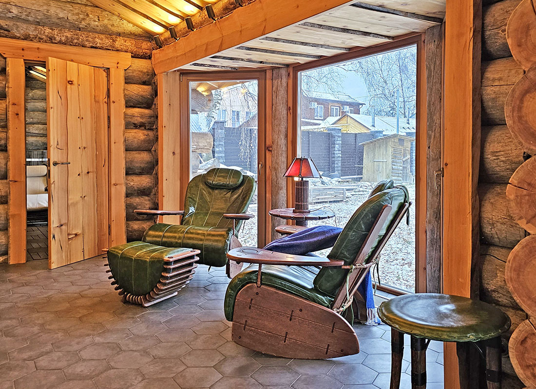 Кресло-качалка Havana, пуф/оттоманка Hawaiian