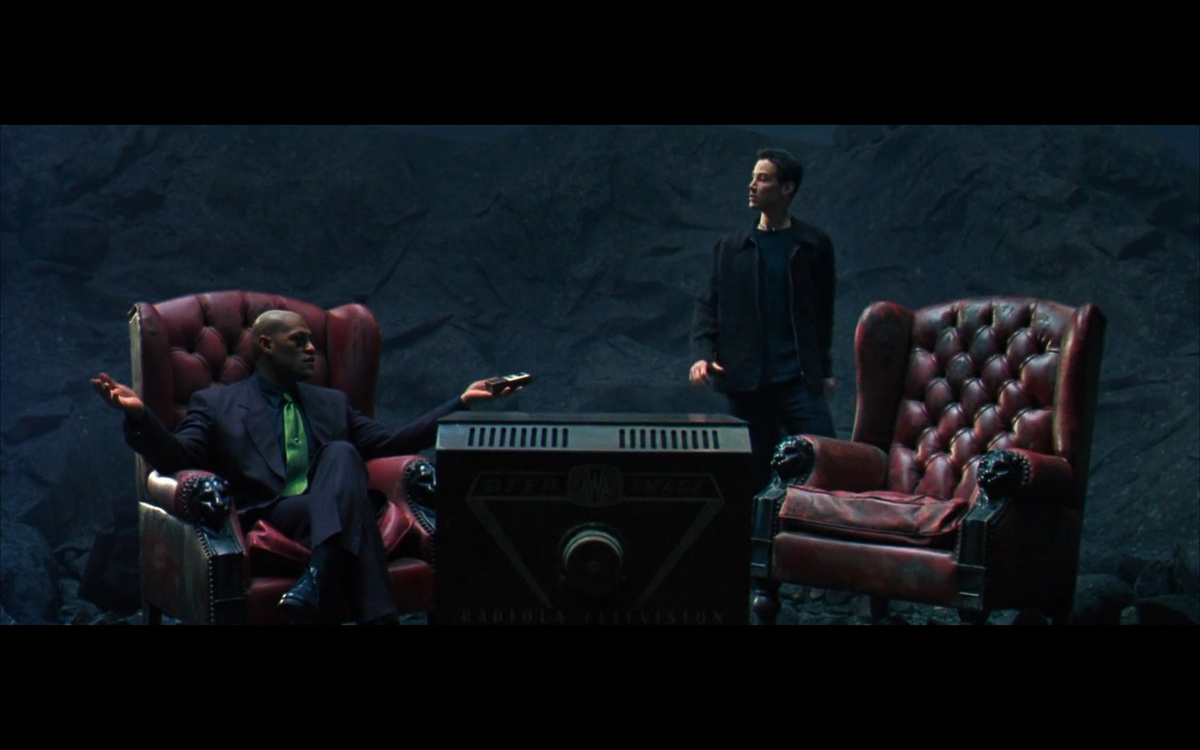 Кадр из фильма "Матрица".