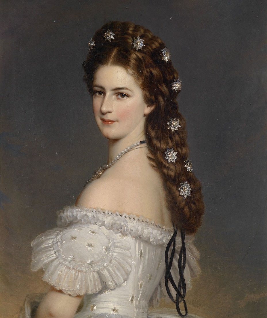 Елизавета Австрийская. Портрет работы Франца Винтерхальтера, 1865 год