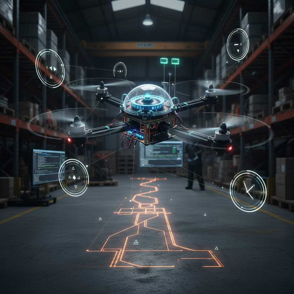 Инерциальная навигационная система БПЛА с датчиками ускорения и гироскопами