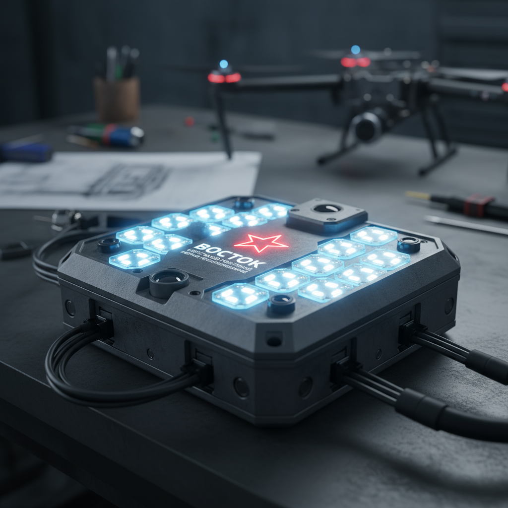 Система навигации ВОСТОК использует светодиоды для определения позиции дрона