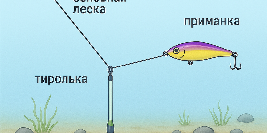 Ловля на тирольскую палочку на Волге