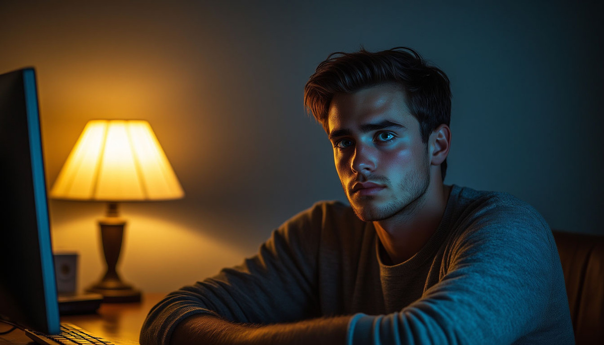 Мужик томно прокрастинирует