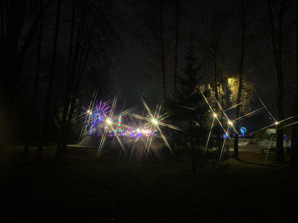 Фото на телефон, через звёздно лучевой фильтр 