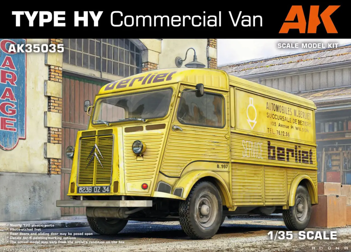 Обложка сборной модели фургона Type HY Commercial Van от AK Interactive