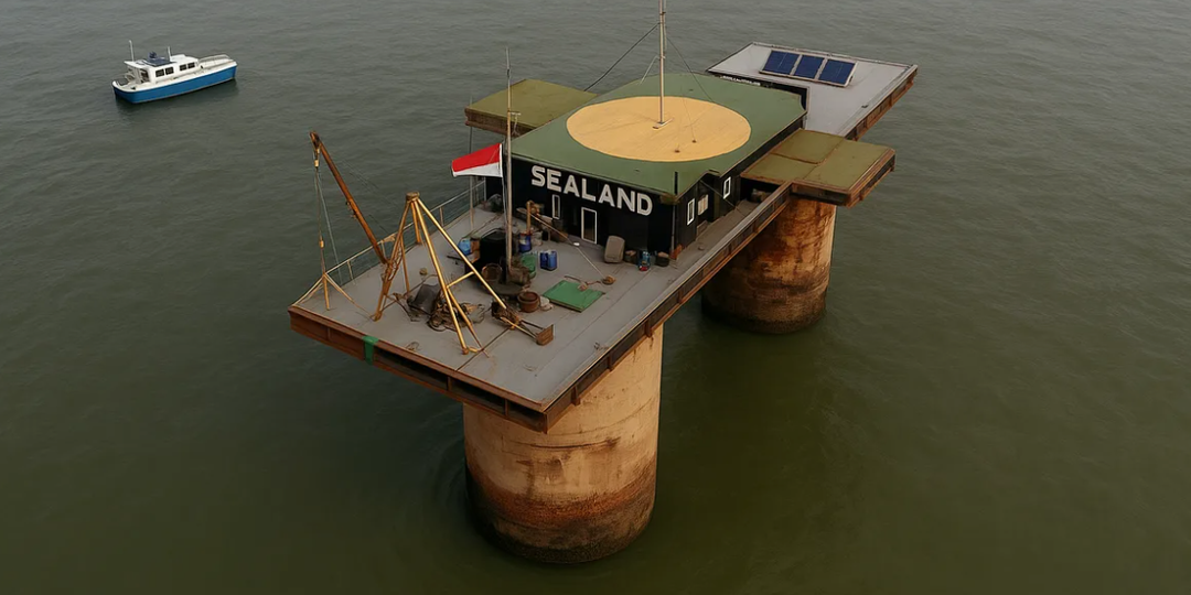 Силенд - княжество, размером с футбольное поле, со своим гербом, гимном и даже валютой