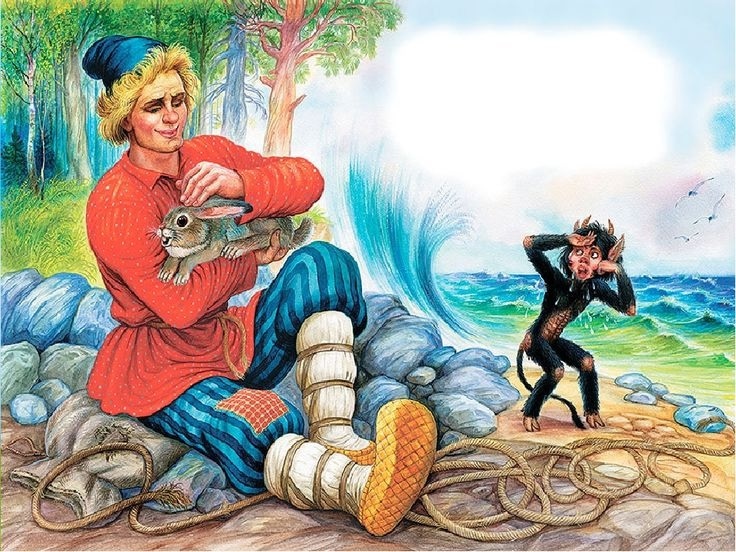 Иллюстрация к"Сказке о попе..." как рдин из этапов викторины