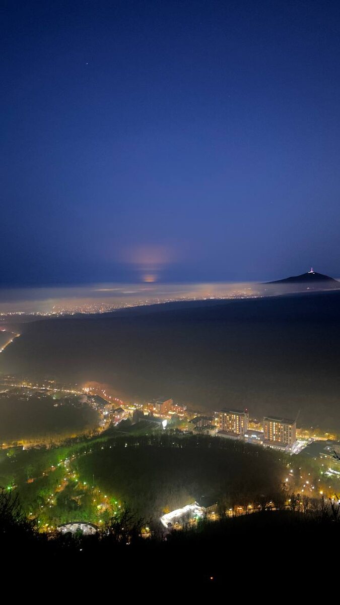 Огни ночного города. Железноводск