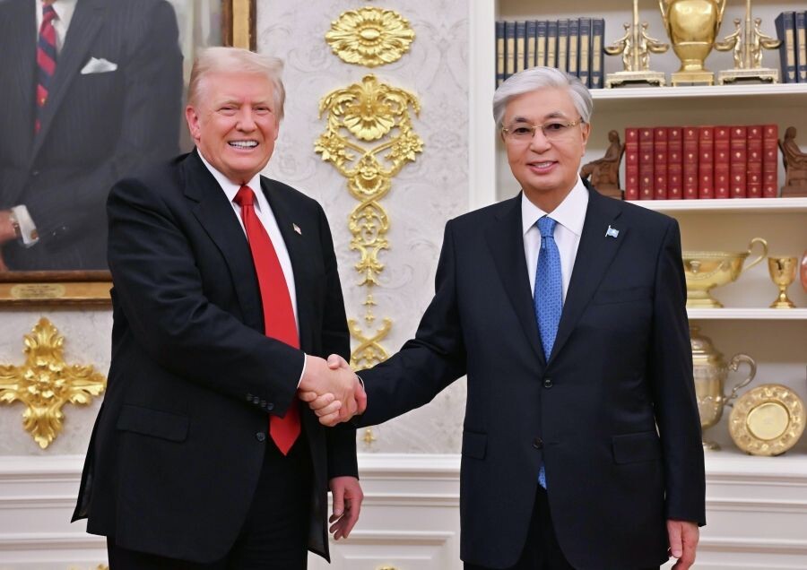    Президент США Дональд Трамп и президент Казахстана Касым-Жомарт Токаев / Источник: © Пресс-служба президента Казахстана/РИА Новости