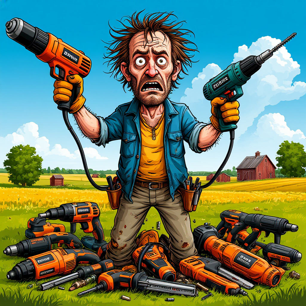 Ещё не все дрели и шуруповёрты куплены...