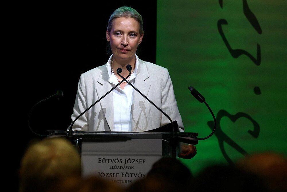    Алиса Элизабет Вайдель — немецкий политик и консультант в области управления. Сопредседатель партии «Альтернатива для Германии» с 2022 года. Фото: Reuters