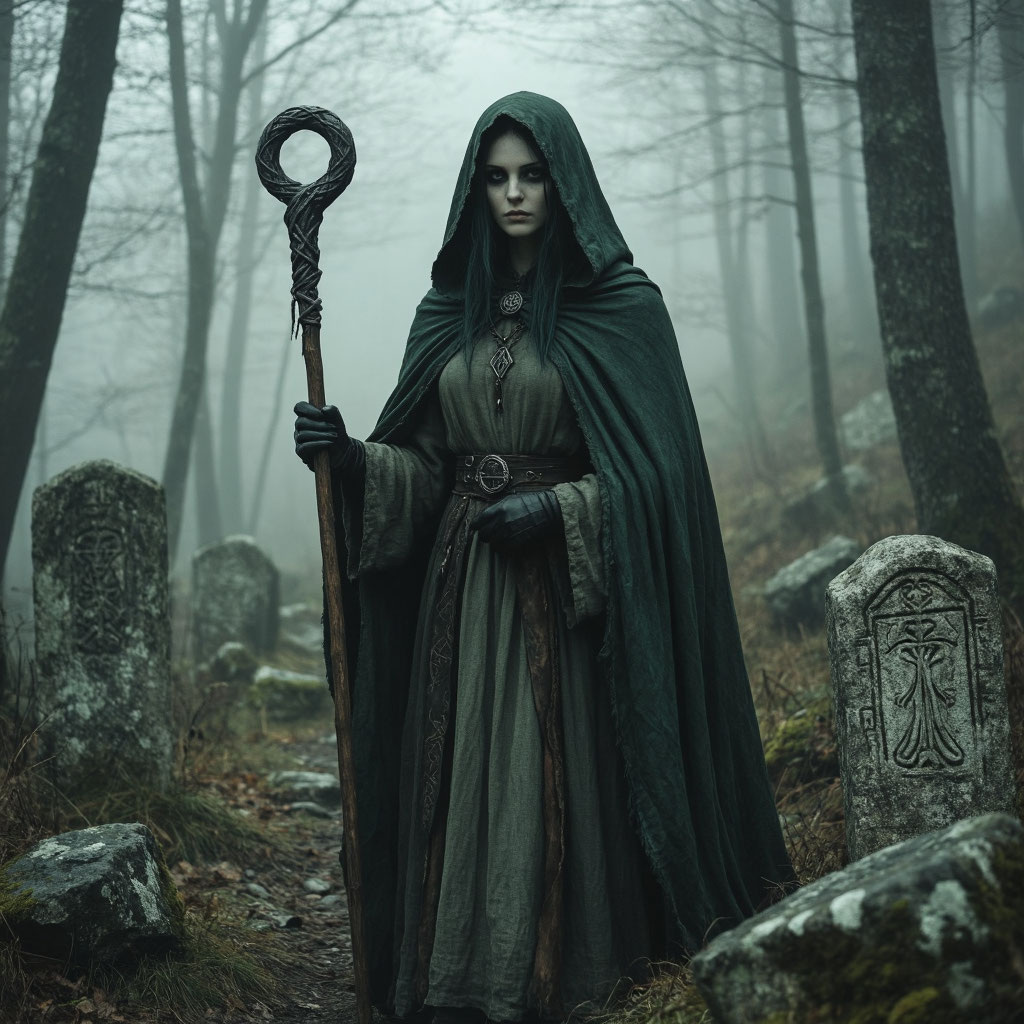 Ведьма Марани, мрачная хранительница лесного святилища