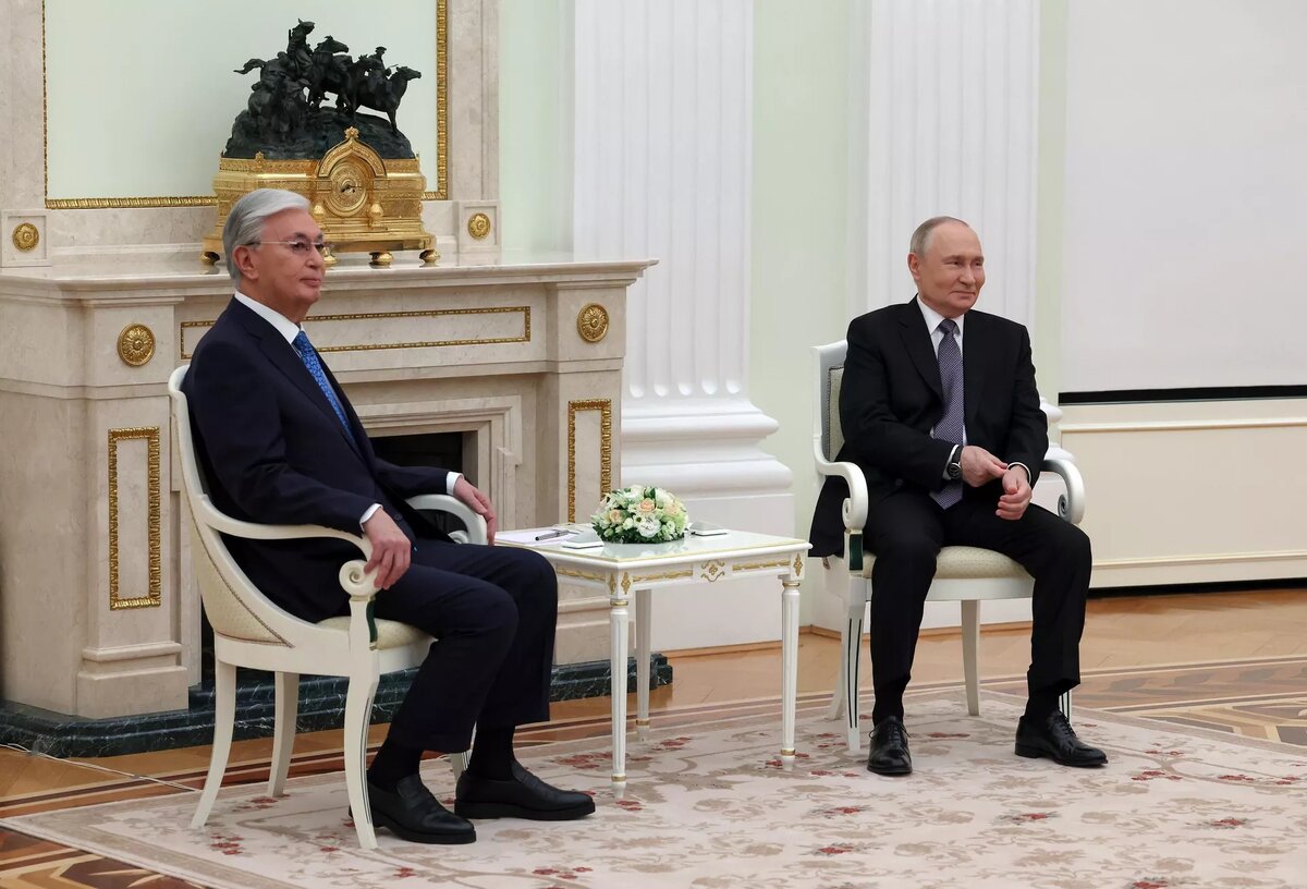 Президент Казахстана Касым-Жомарт Токаев и президент России Владимир Путин провели переговоры / © POOL