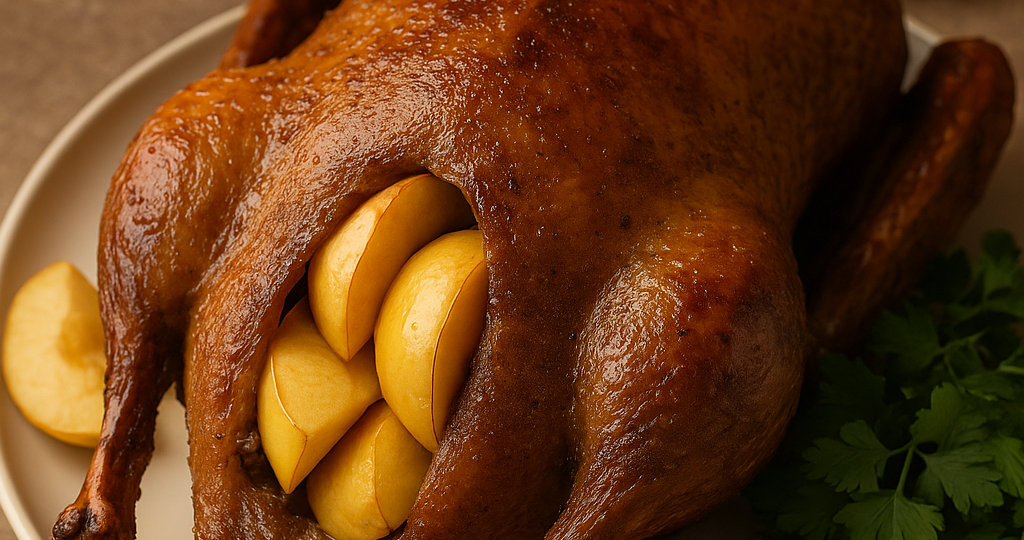 Гусь с яблоками в духовке: простой способ приготовить праздничное блюдо, от которого гости будут в восторге