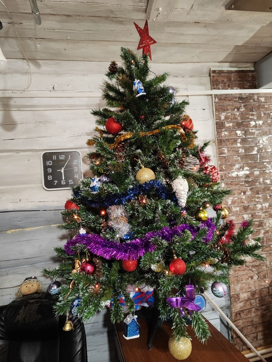 новогодняя ёлочка в Медном)
