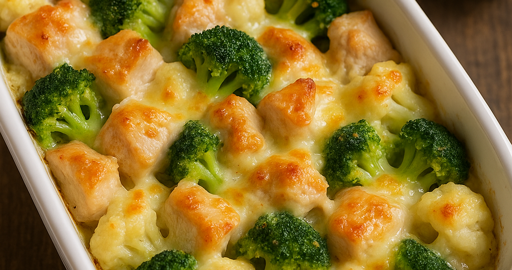 Курица с брокколи и цветной капустой в духовке: идеальное новогоднее блюдо без лишних хлопот