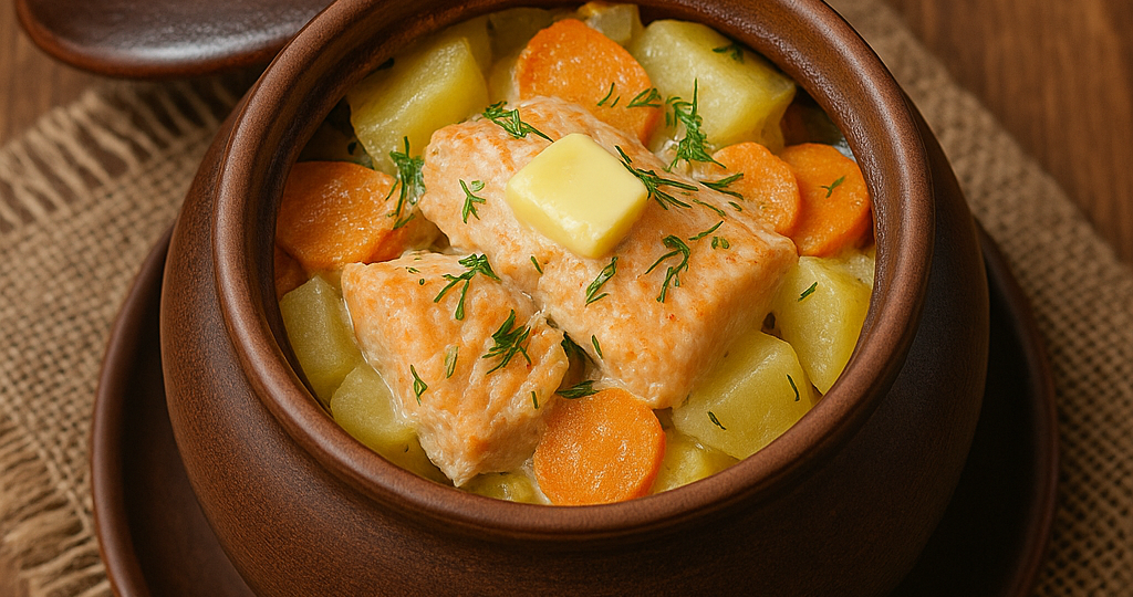 Как приготовить нежную горбушу с картофелем и сметаной в горшочках: мой проверенный новогодний рецепт