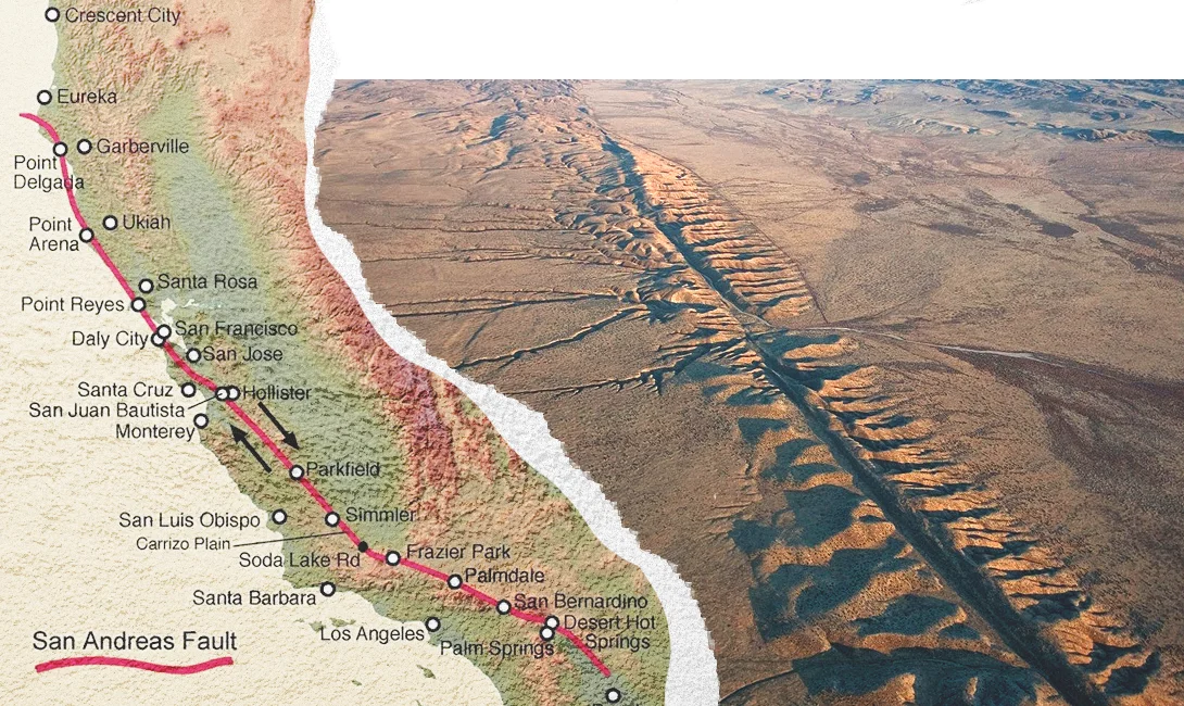 Разлом Сан-Андреас в Калифорнии