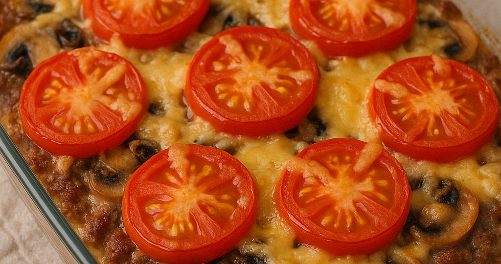 Мясо по-французски по-новому: нежное блюдо из фарша с грибами и помидорами, которое украсит новогодний стол