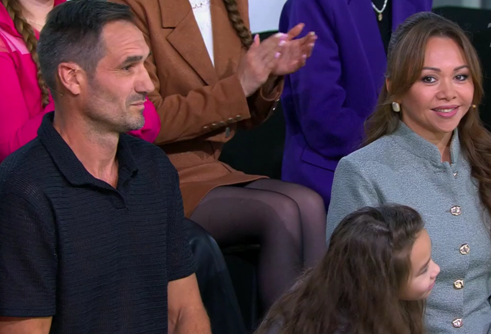 Команда поддержки: зять, внучка, дочка