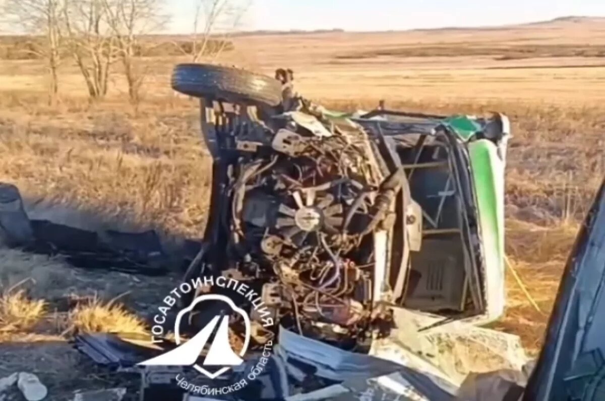    В Челябинской области маршрутка с пассажирами врезалась в ГАЗель