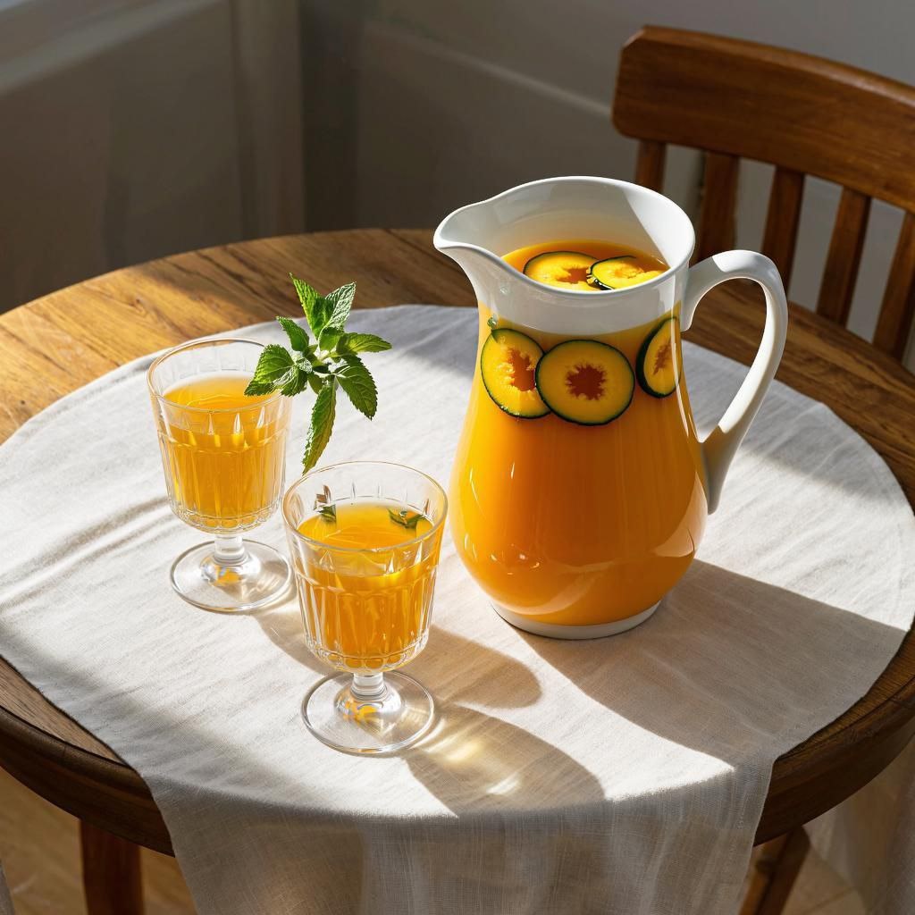 иллюстрация  сгенерирована нейросетью специально по описанию автора канала. Подавайте пиццу со свежевыжатым апельсиновым соком.