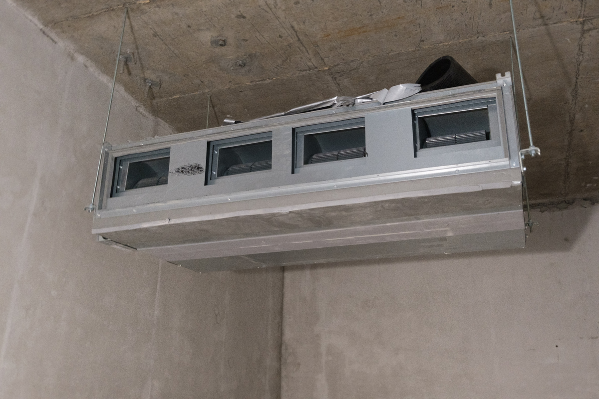 монтаж кондиционера канального типа 