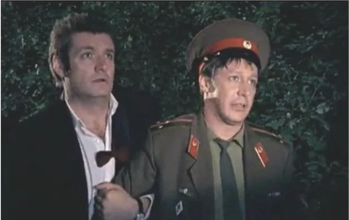 Владимир Симонов и Михаил Ефремов в фильме "Граница. Таежный роман"