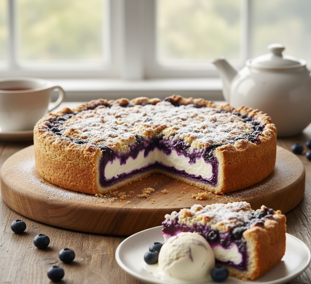 Пирог с голубикой