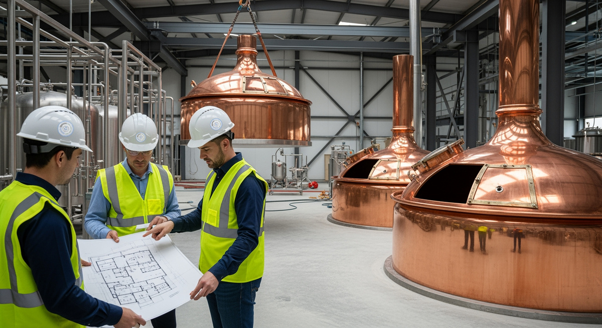 Фото: Строительство пивоваренного завода. Инжиниринговая Компания «2К»