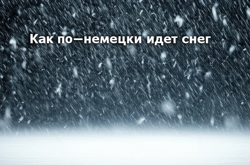    Как по-немецки идет снег Михаил Обзоров