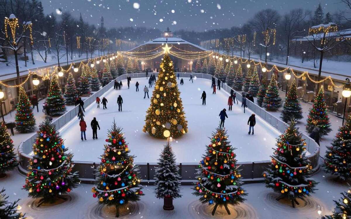    Новогоднее украшение Адмиралтейской площади в Воронеже выполнит подрядчик из Краснодара Фото: Giga Chat