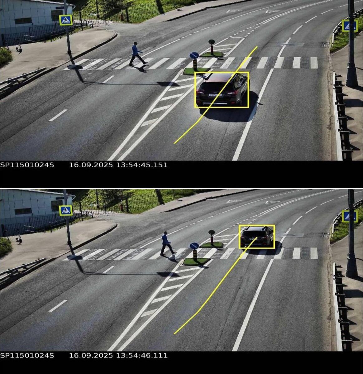 Обязан ли водитель останавливаться перед пешеходным переходом, если пешеход находится на встречной полосе, с разделительной полосой? Ответ