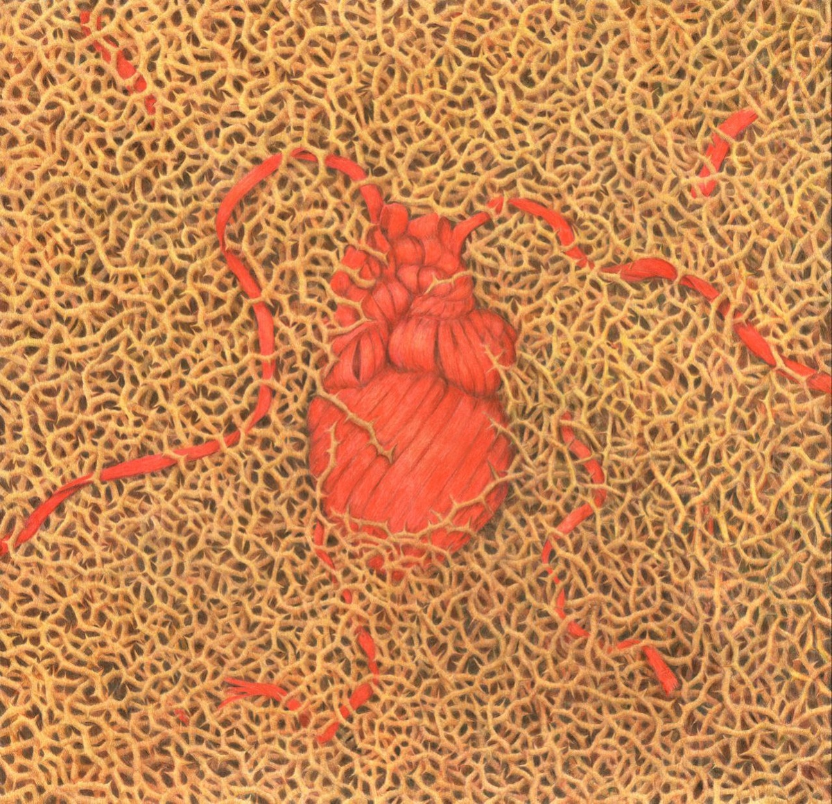 Быструшкина Екатерина Федоровна, 1994. Связь. Триптих. 2023-2024. Бумага, цветные карандаши