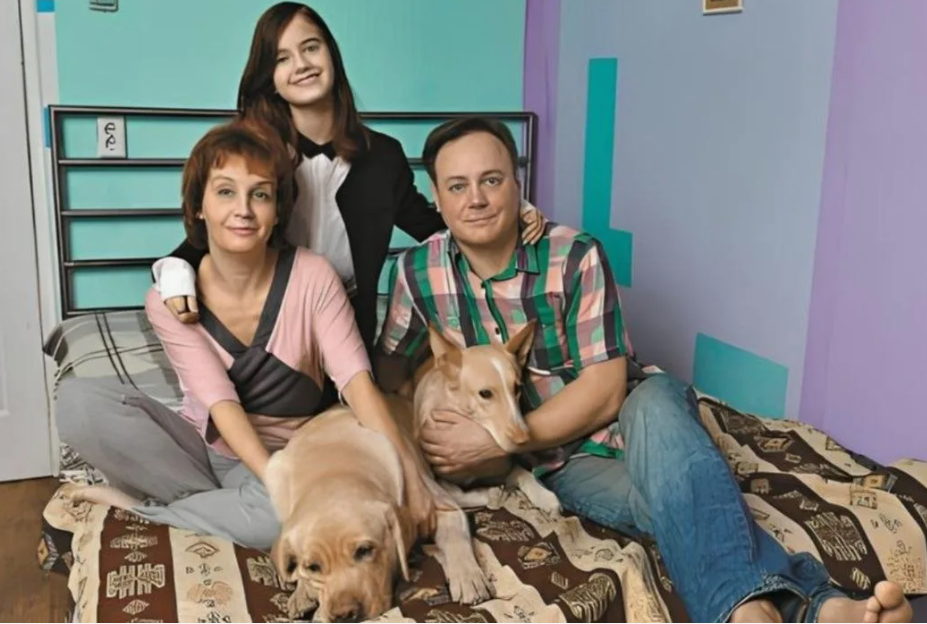 С Еленой и дочкой Евой