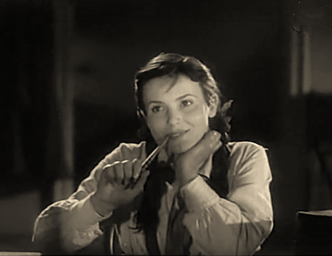 Кадр из художественного фильма режиссёра Лео Арнштама, снятый в 1944 году на киностудии «Союздетфильм» - "Зоя"