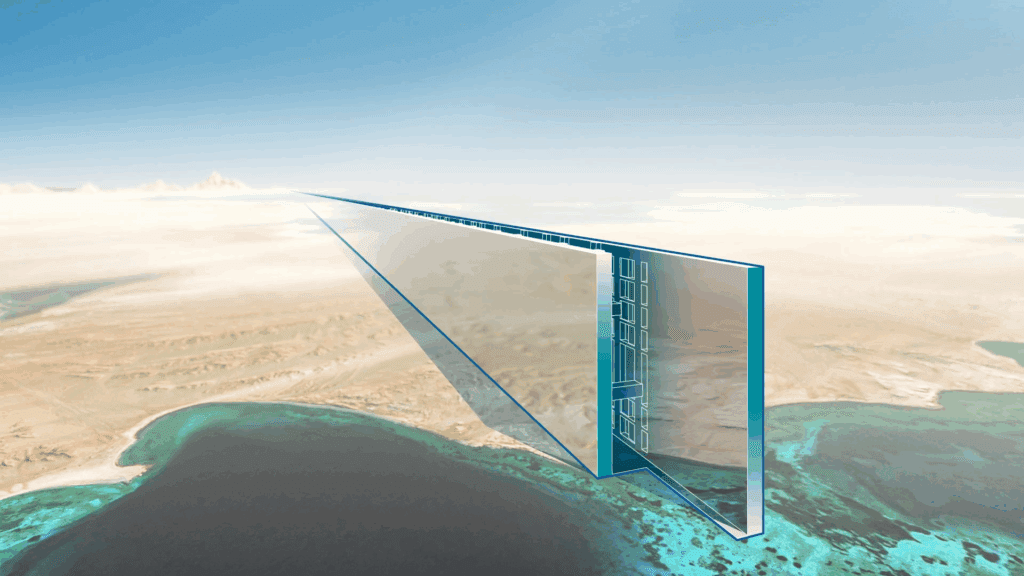    Высота: 500 метров. Общая длина: 170 километров. Запланировано до 9 миллионов жителей.