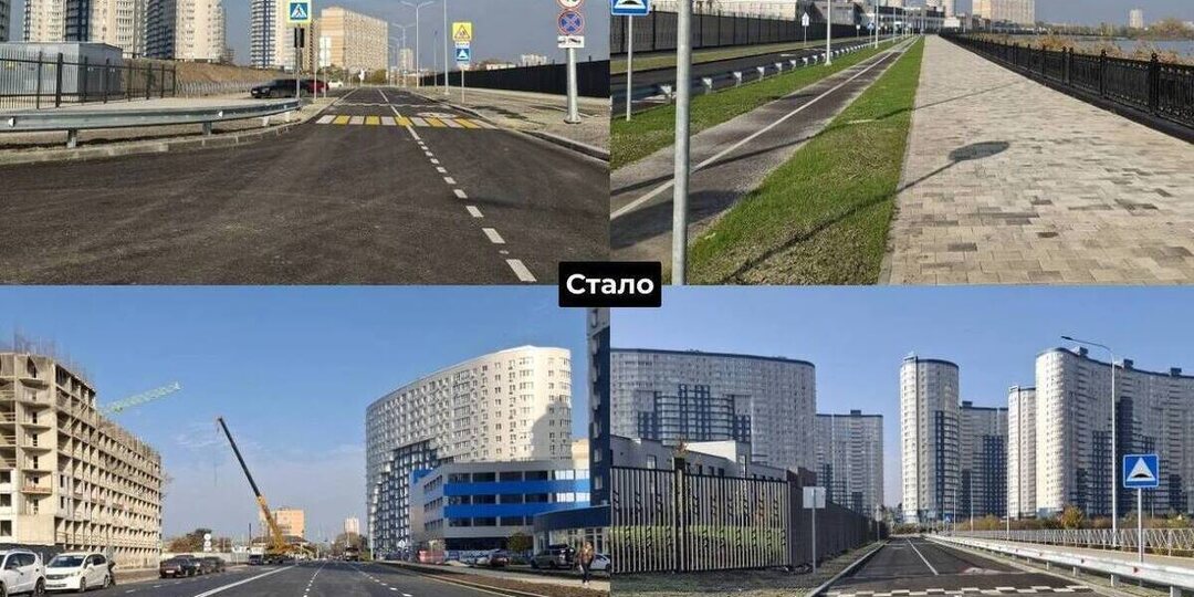 В Краснодаре завершается строительство новой дороги на Старокубанской