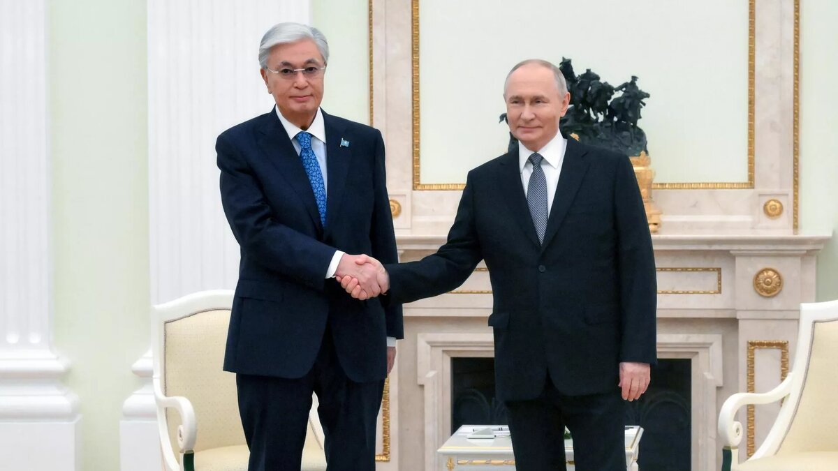 Касым-Жомарт Токаев и Владимир Путин в Москве /© Sputnik 