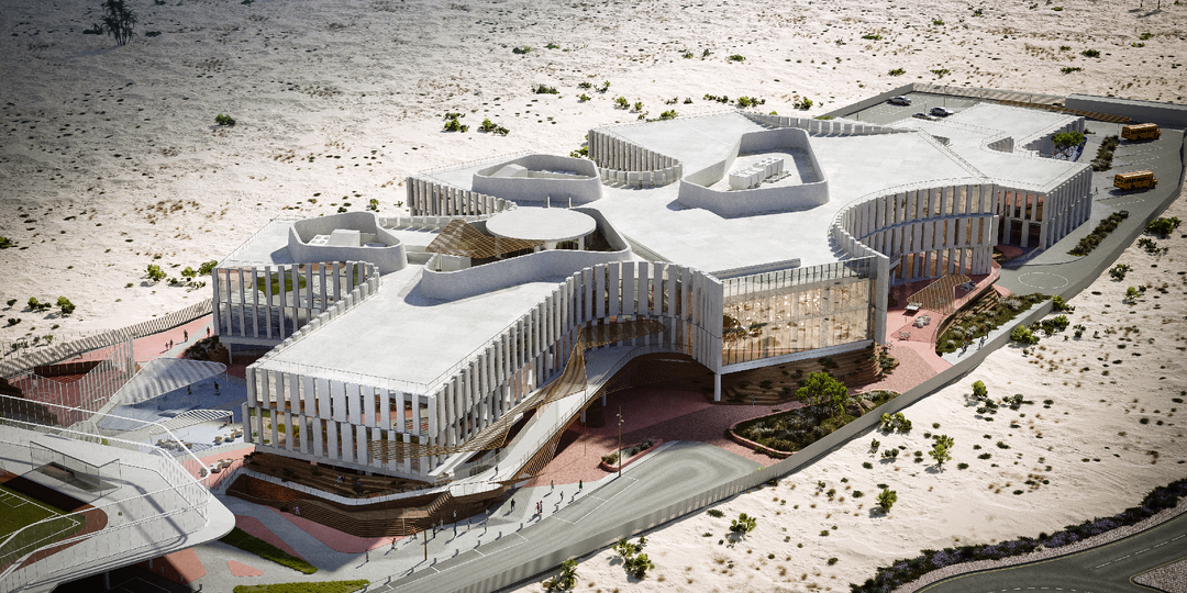 Оазис знаний: как архитекторы IND спроектировали школу-город в песках Дубая