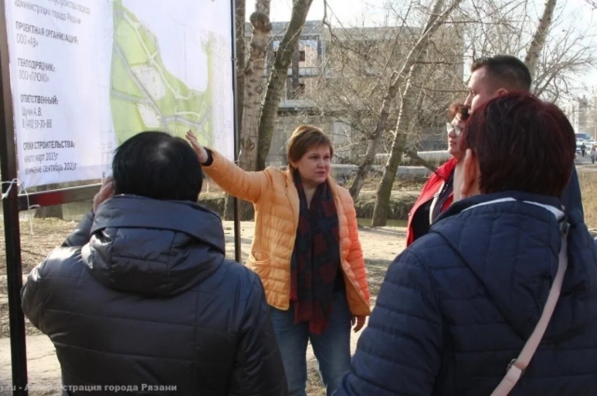    Благоустройство рязанских Черезовских прудов завершится к концу года