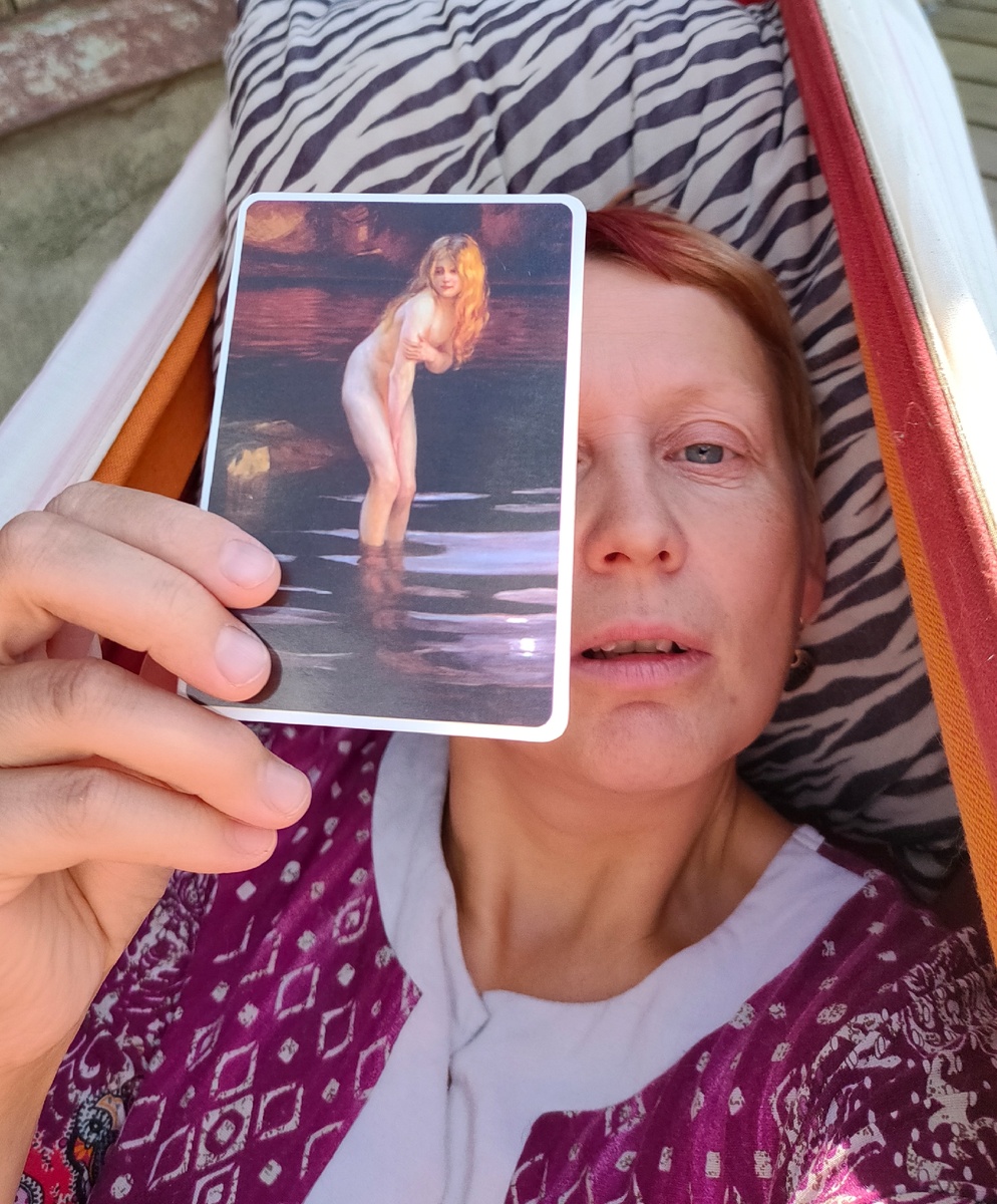 Эта сказка результат личной терапии и вдохновения от картины Поля Шабаса "Купальщица"