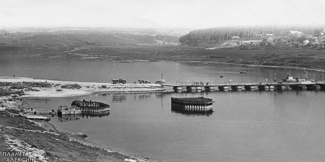 Автодорожные мосты через Оку в Алексине с начала XX века