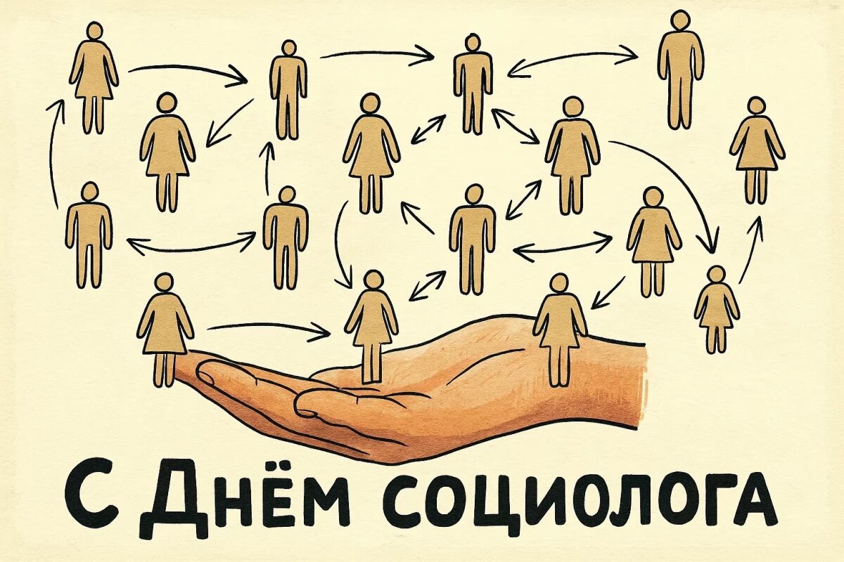    10+ открыток с Днём социолога 2025.