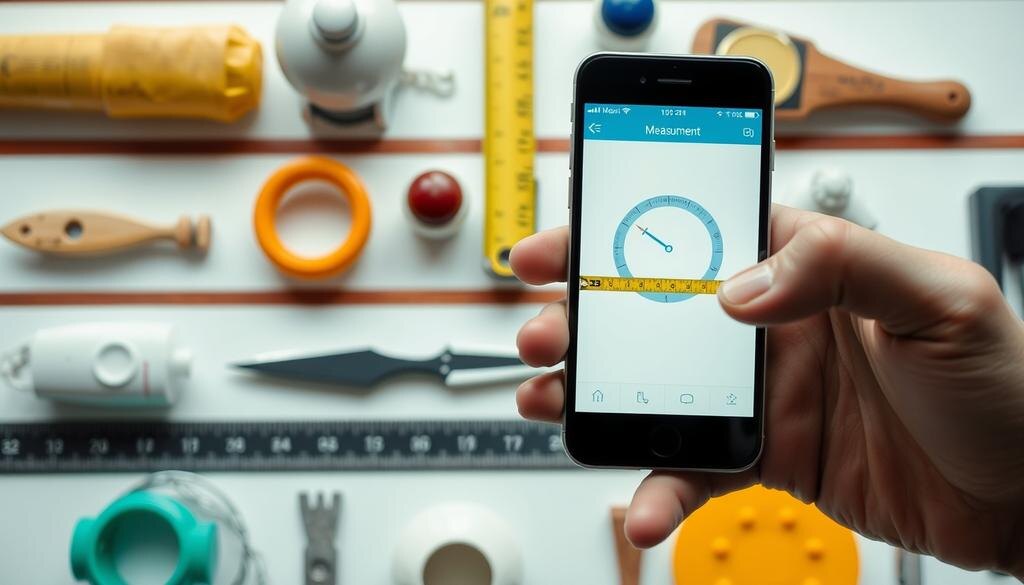    Процесс измерения с помощью смартфона