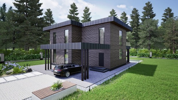 Визуализация дома 170 м2